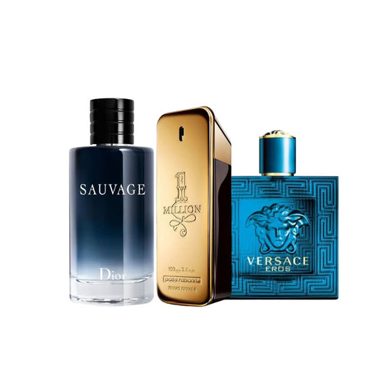 SUPERCOMBO X3 Sauvage + One Millon + Versace Eros