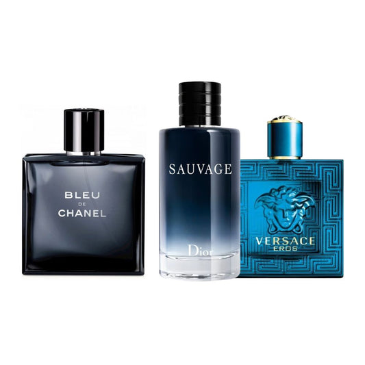 SUPERCOMBO X3 Bleu Chanel + Sauvage Dior + Versace Eros